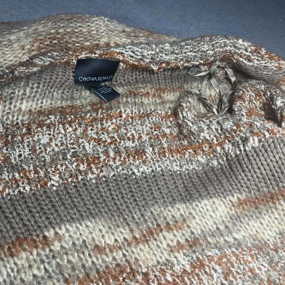 Cynthia Rowley Woman’s Medium Open Front Marled Knit Cardigan Sweater  RN: 75343 - Picture 7 of 9